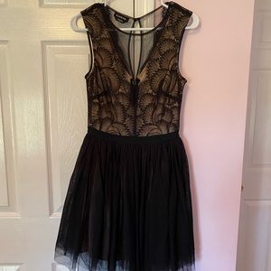 Bebe black tulle ballerina tutu mesh dress 00